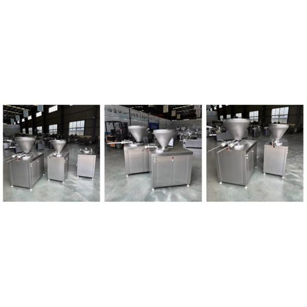 Commercial Automatic 600-800kg/H Vertical Hydraulic Double-tube Sausage Stuffer Filling Machinery on Sale