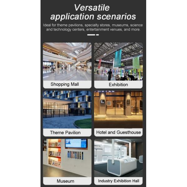 Transparent LCD Touch Screens Digital Signage , 4k OLED Transparent Display Panel