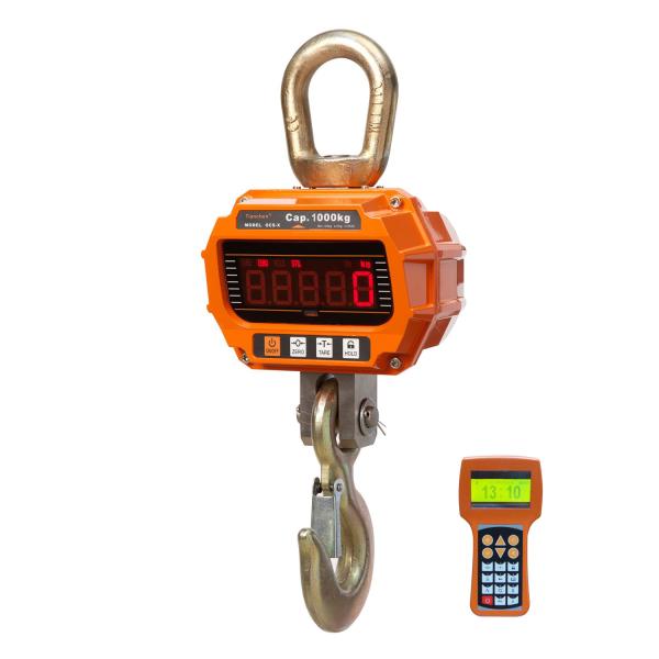 Quality Overhead Electronic Crane Scales Compact Type Big LED Display 1000kg Alloy Case for sale