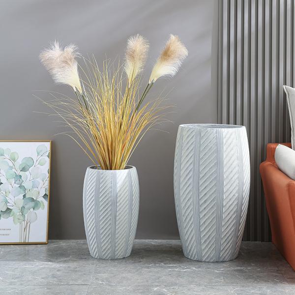 Stunning Garden With Our Durable Fiber Clay Planters D440*390MM