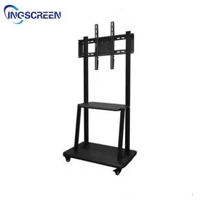 China 86in Interactive Whiteboard Stand 150KG Flat Panel Mobile Rolling Flat Screen Tv Stand on sale