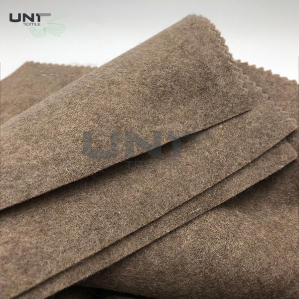 Polyester Wool Soft Under Collar Felt Interlining Fabric For Suit Collar