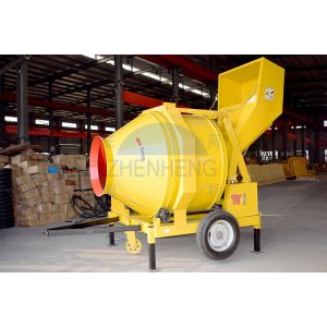 Wholesale 18-20m3/h JZR500 Diesel Engine Reversing Drum Concrete Mixer from china suppliers