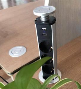 Wholesale European Standard Office Pop Up Socket / Hidden USB Desktop Socket from china suppliers