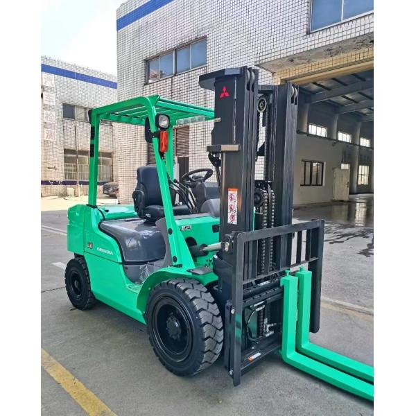 Japan Used Mitsubishi Diesel Forklift 3 Ton 4.5 Meters with 3 Masts