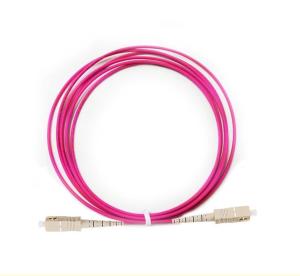 1.5m Violet SC Patch Cord Multimode Simplex Patch Cord UPC OM4