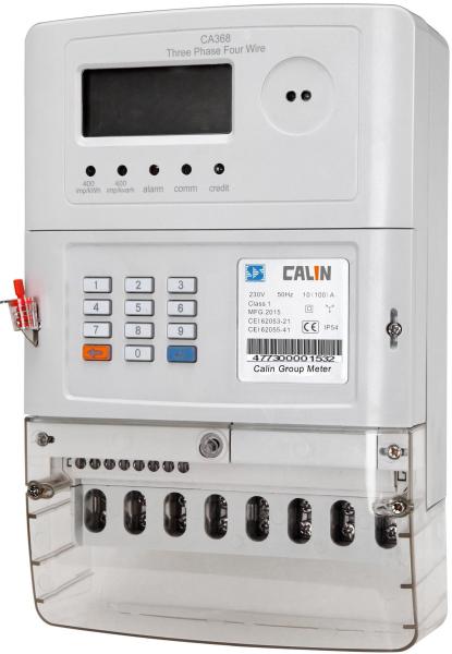 Quality Three Phase STS Keypad Prepaid Meters With Bs Mounting  GPRS Communication for sale