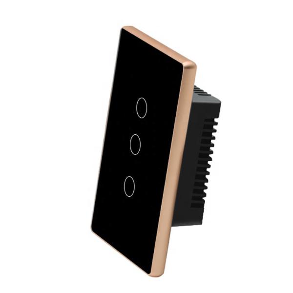 Glomarket 1/2/3/4 Gang Zigbee Us Standard Smart Switch No Neutral Smart Home Device Glass Panel Light Switch