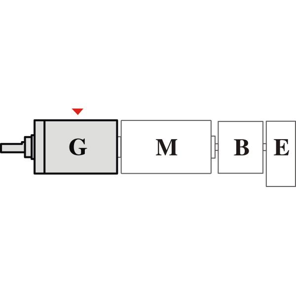 8000RPM High Precision Planetary Gearbox 52mm Length CCW Directions