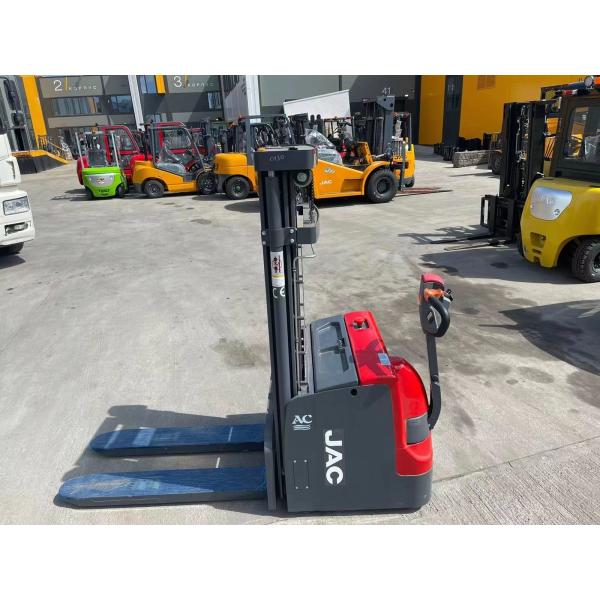 Heavy Duty Electric Pedestrian Stacker Double Pallet Rider 2 Ton