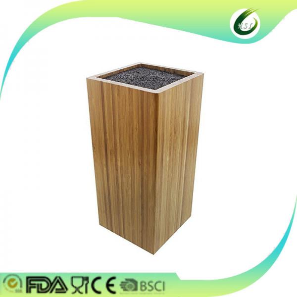 Quality Bamboo material bamboo knife block universal knife holder for sale