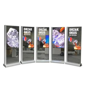 Wholesale 55 Inch OLED Digital Signage Floor Standing Multi Touch Display Double Side from china suppliers