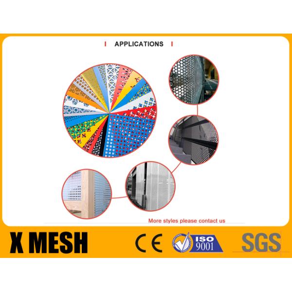 2mm Perforated Galvanized Sheet Metal 63% Open Punched Metal Panels