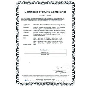 HUA ELECTRONIC TECHNOLOGY LIMITED Certifications