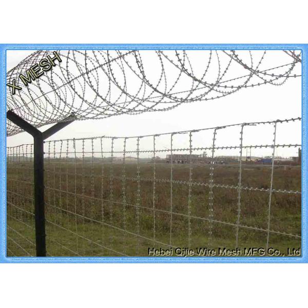 Electric Galvanized Cross Type Galvanized Barbed Wire For Prison Fence