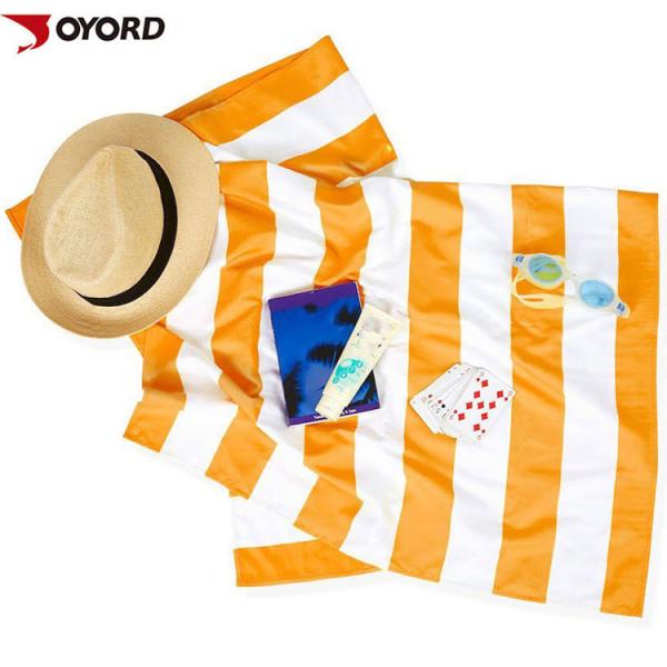 Printed Sublimated Beach Towels Environmental Friendly Antibacterial Fashion Style