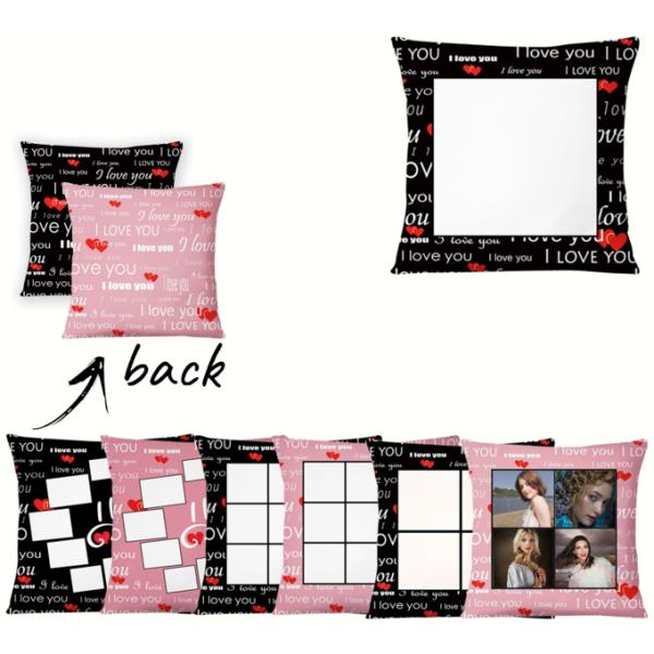 Sublimation Textiles DIY I Love You Pillow Case Wholesale Sublimation Pillow Covers