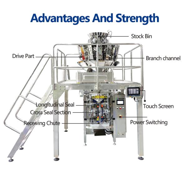 Screw Nail Automatic Weighing Packing Machine Multifunctional 20-50bag/min