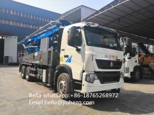 Wholesale Sinotruk HOWO And Shanmac 30m 38m 48m 52m 56m 58m 63m 70m Mobile Concrete Pumps Truck Truck Mounted Concrete Pump from china suppliers