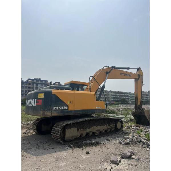 Earthmoving Tracked Used Hyundai Excavators 215VS 21 Ton Hydraulic Digger Machine