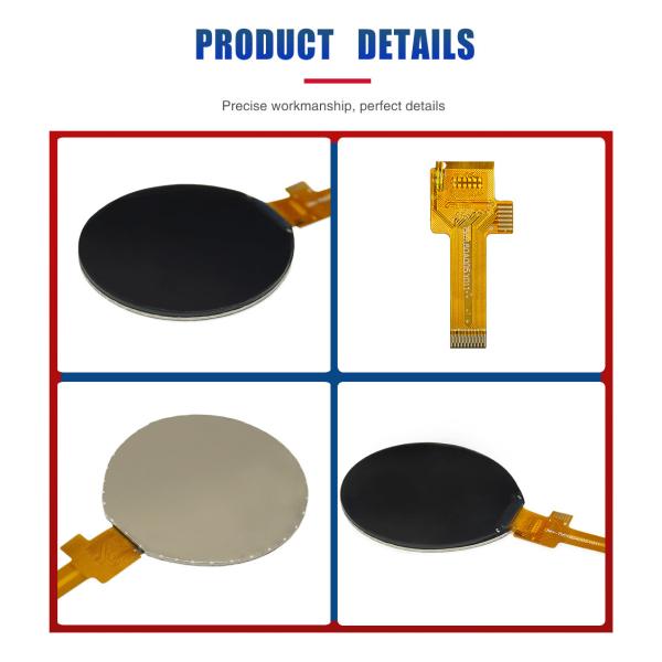 1.8 Inch Round Tft Screen Round Tft Display QSPI 360x360 Resolution IC ST77916 QSPI