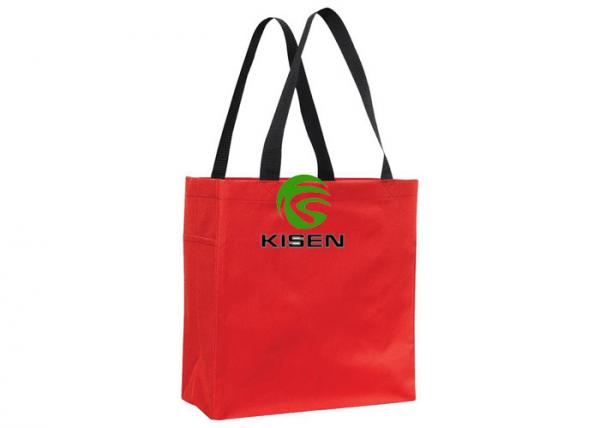 Quality Big Pouch 600d Reusable Polyester Shopping Bags Lightweight Tote Colorful for sale