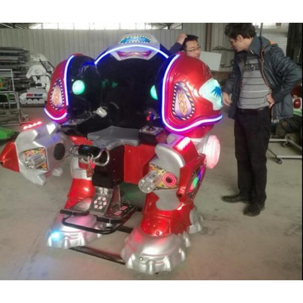 Walking Robot Shape Kiddie Bumper Cars Customized Color For Shopping Mall