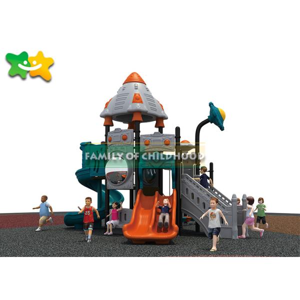 Shopping Mall Plastic Playground Slide Professional Design Non Fade Color