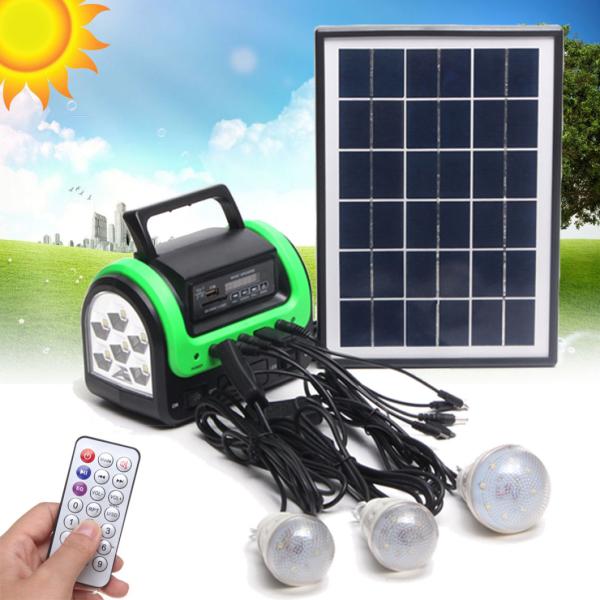 New Portable Solar Lamp with 3 LED Solar Lamp with Mobile Charge 5W 6V Solar Light
