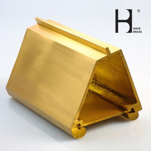 Triangle Decorative Materials Decorative Copper Alloy Extrusion Brass Extruding Profiles 5~180mm C38500 C3604 C3605