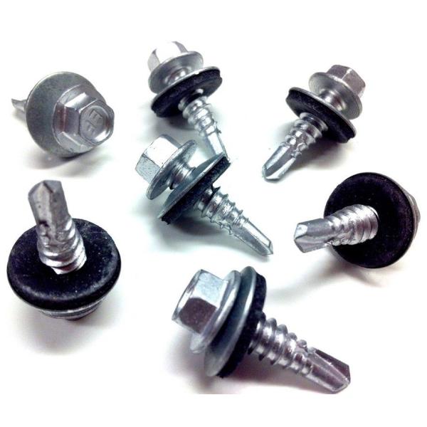 SS Galvanized Outdoor Screws Roofing 5.5x55mm With EPDM Rubber