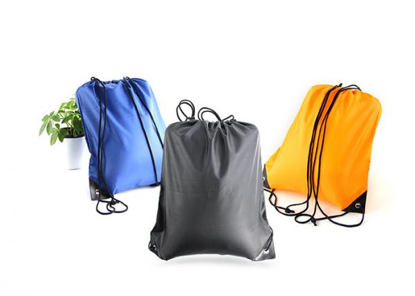 Quality Fold Personalized Lightweight Drawstring Bag Backpack Silk Screen Printing for sale