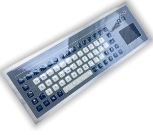 China IP67 71 Keys Industrial Membrane Keyboard With Touch Pad Antistatic Keyboard Front Panel Mountrd -40℃ on sale