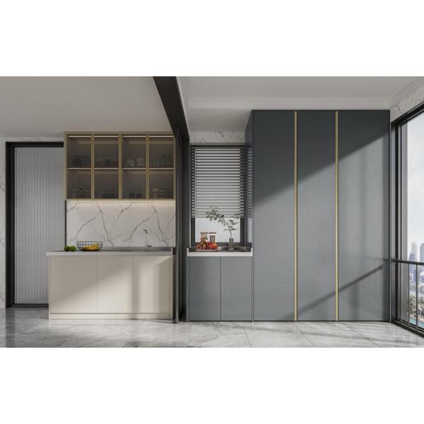 Dual-Color Stainless Steel Balcony Storage Cabinet Customizable Designs