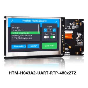 Wholesale 4.3 Inch UART Resistive Touch Screen TFT LCD 480x272 Display With Lcd Controller Board from china suppliers