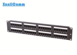 China Space Saving Network Patch Panel , 48 Port Patch Panel Quick Installation Design on sale
