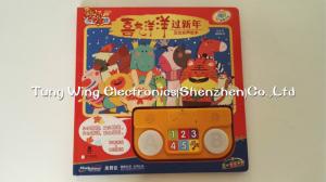 China 6 Button and 2 LED Module sound book for baby with Funny Nursery Rhyme on sale