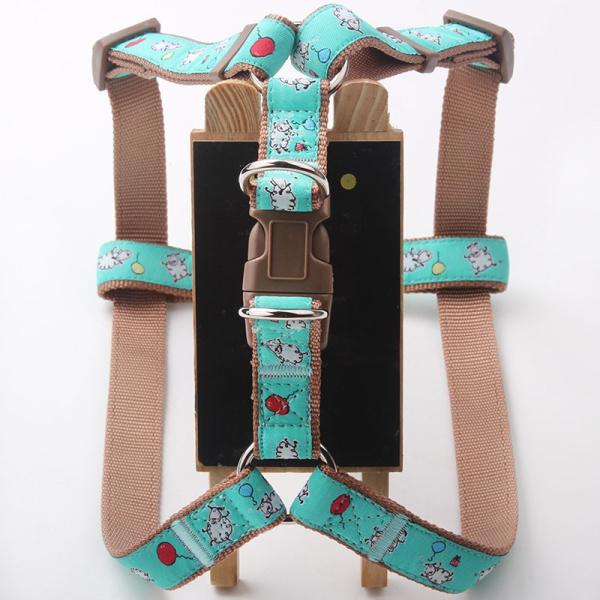 Polyester Reflective Adjustable Buckle Pet Smart Harness