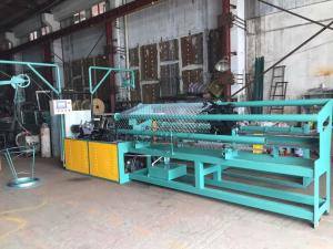 Stable Automatic Chain Link Fencing Machine , Wire Netting Making Machine Double Wire