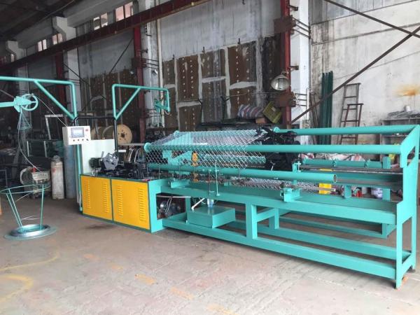 Stable Automatic Chain Link Fencing Machine , Wire Netting Making Machine Double
