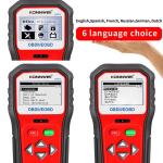 Handheld free upgrade 2.8 inches black and white screen car battery tester KW818