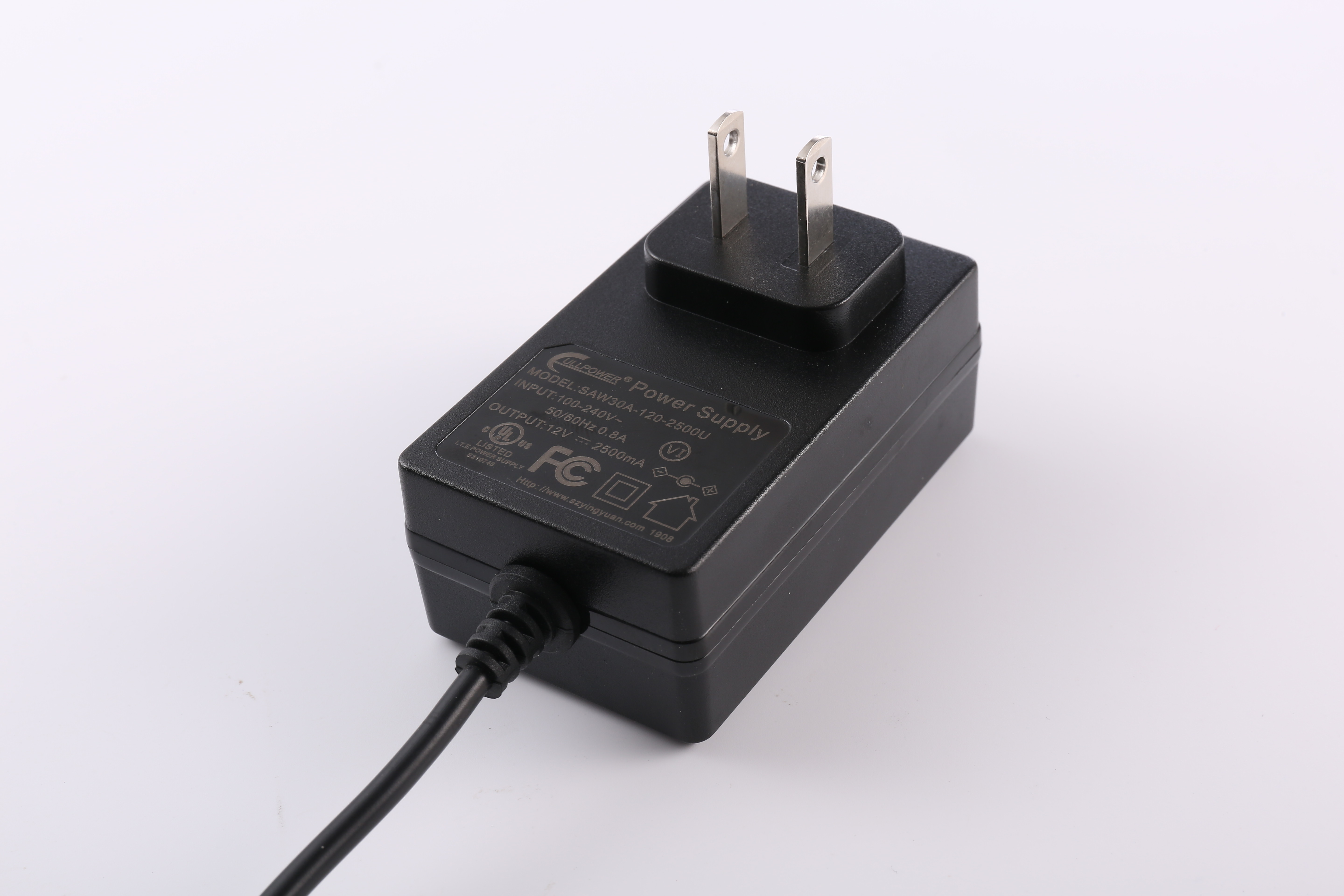 Wholesale 30W 5V 3A 24V 1A 12V 2.5 Amp Power Adapter 12V 2A 2.1*5.5 2.5*5.5 Connector from china suppliers