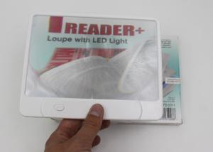 China Panel LED Book Reading Lamp With 3X Magnifier / Full Page Magnifier Light on sale