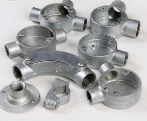 China Malleable Iron Aluminum Electrical Junction Box Galvanized 20mm 25mm on sale
