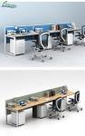 Customizable Panel Width and Frame Width Screen Separation Work Stations for