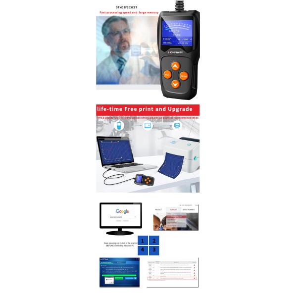 Enhanced Automotive Battery Load Tester For 12V 100-2000 CCA Regular Flooded Batteries