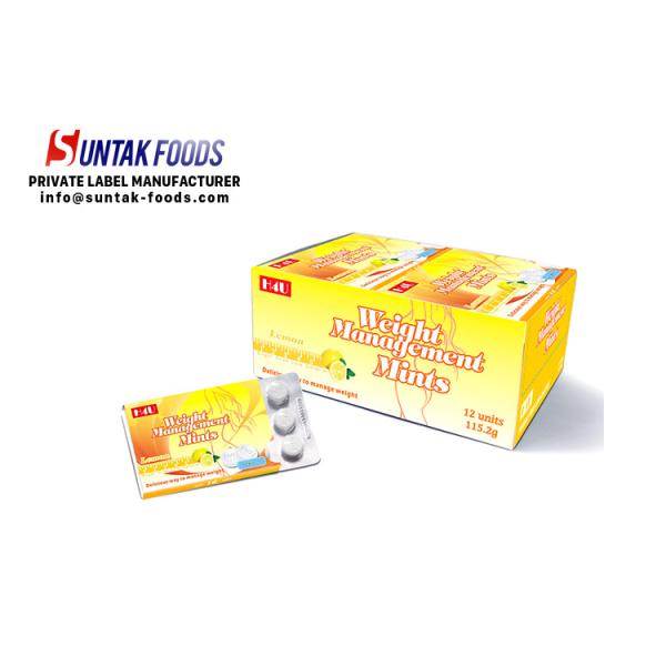 Weight Management Functional Candy Sugar Free Lozenges For Soothes Sore Throats