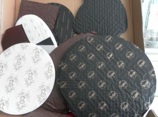 Free Sample food Grade Chocolate Cushion Pads 3-layer and 5-layer Pad with printing color