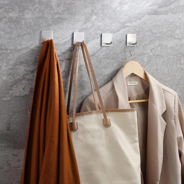 Adhesive Hooks Office Hooks Hanging Keys for Kitchen Stick on Wall