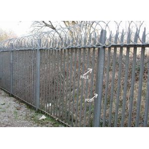 Wholesale Beautiful Steel Palisade Fencing Powder Coated Park Guardrail Palisade from china suppliers